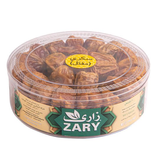 Zary's Sukkary Mefatel Dates – 500g Acrylic Box for Health